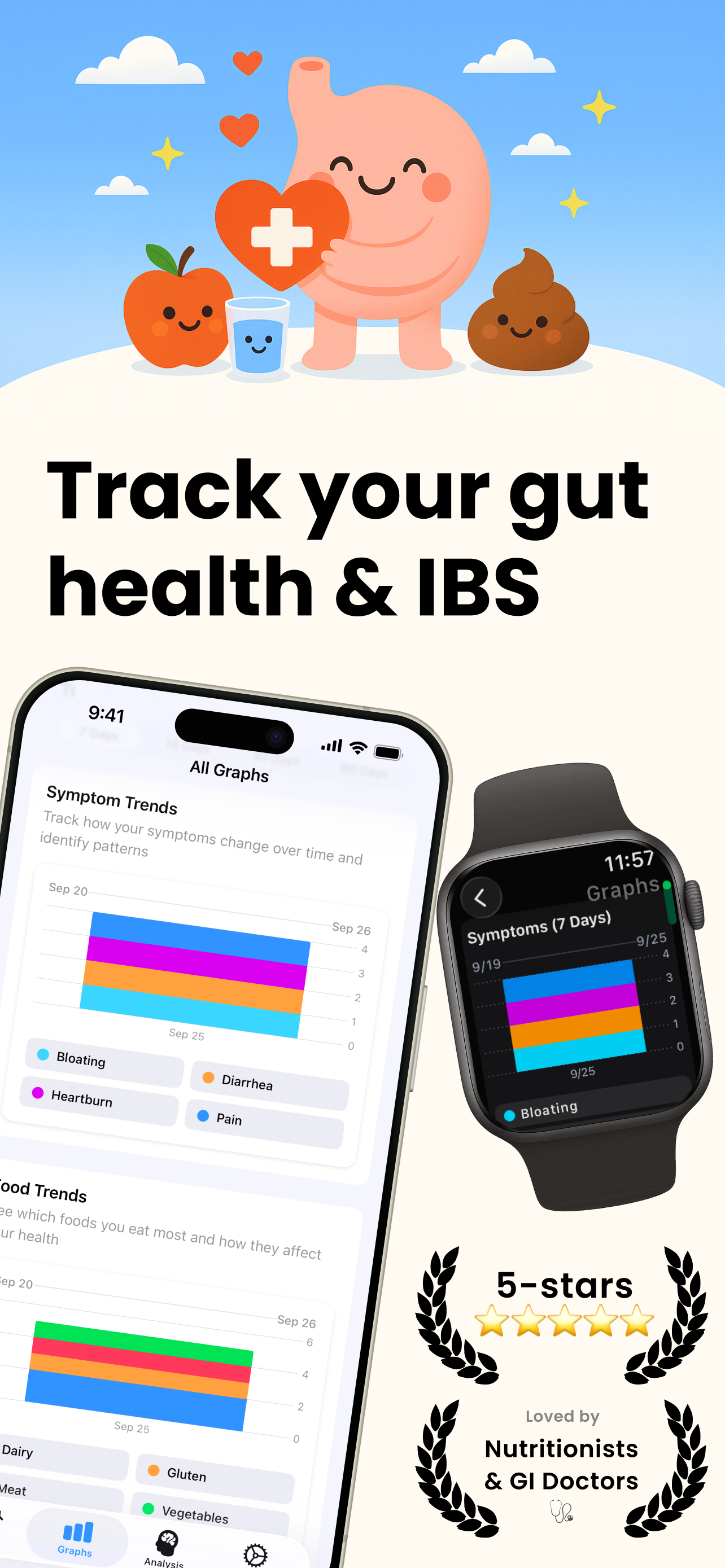 Tummy for Apple Watch screenshot 1